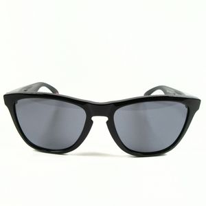 New Oakley Frogskins Polished Black, Grey Lens